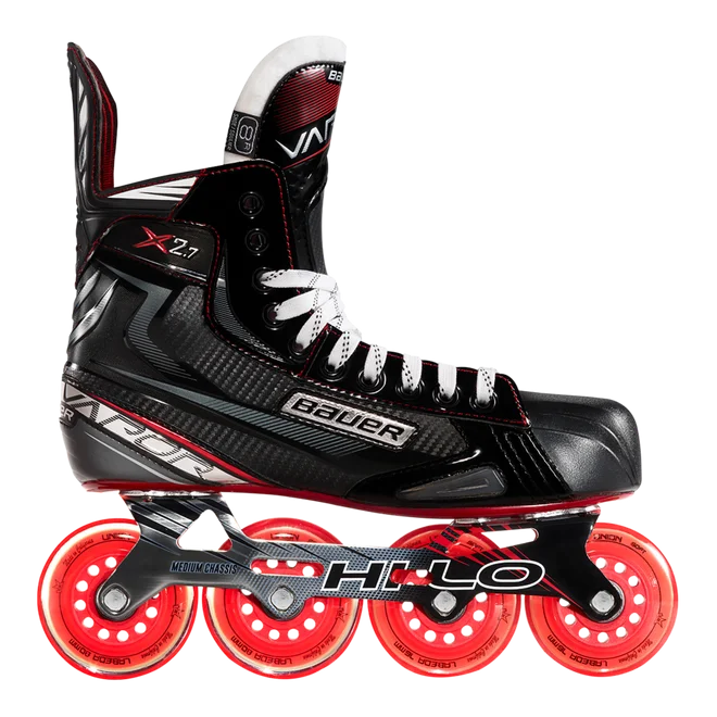 Custom Roller Skates with Customizable Colors-Bauer Vapor X2.7 Senior Inline Roller Hockey Skates