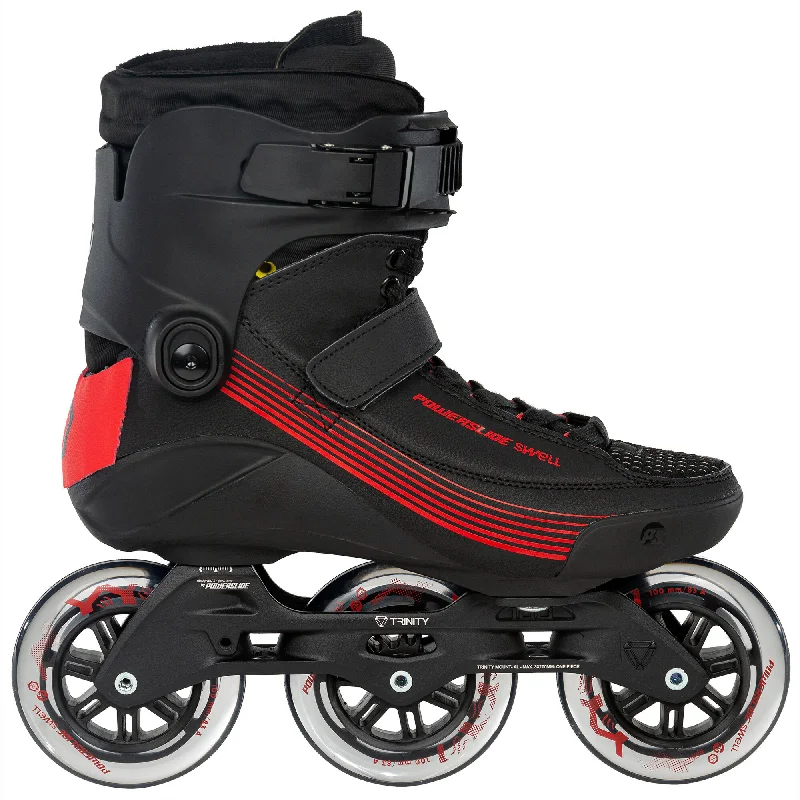 Heavy-Duty Inline Skates for Speed and Agility-Swell Black 100 - 3D Adapt