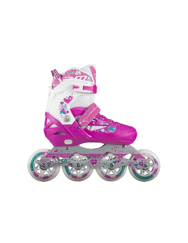 Professional Roller Skates for Tricks and Stunts-Canariam - Roller Pink Adjustable Inline Skate