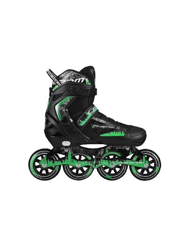 High-Quality Inline Skates for Smooth Performance-Canariam - Roller Green Adjustable Inline Skate