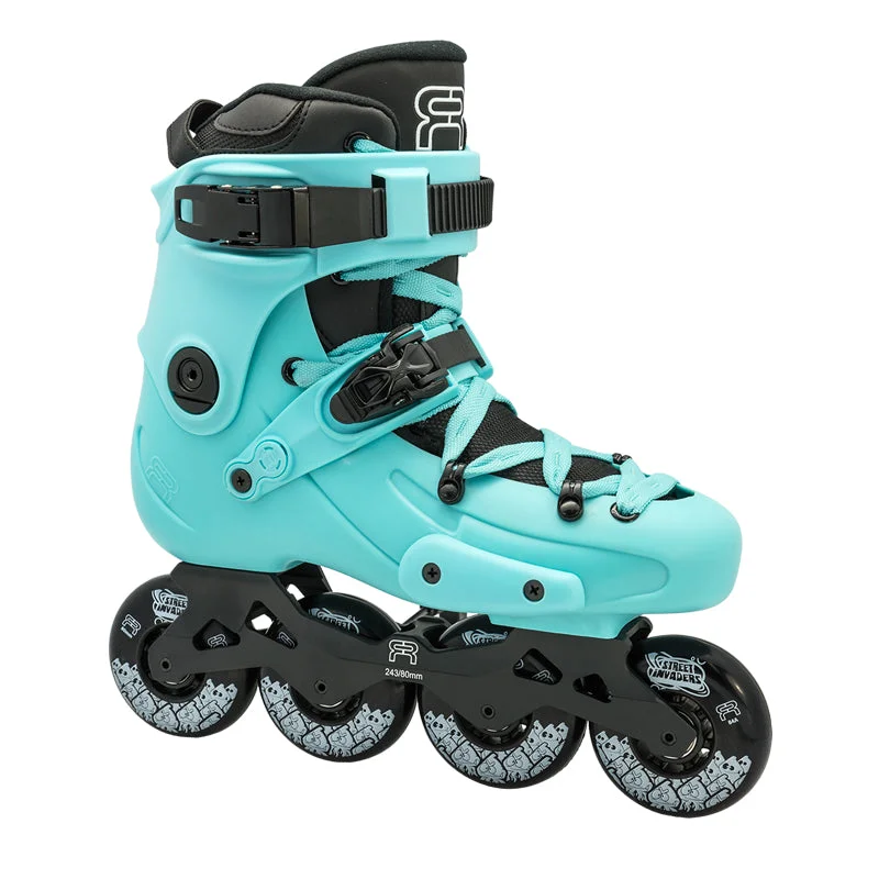 Custom Ice Skates for Personalized Fit and Style-FR FR1 80mm Inline Skate Light Blue