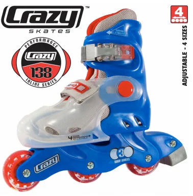 High-Speed Inline Skates for Quick Moves-Crazy - 138 Adjustable Inline Skate