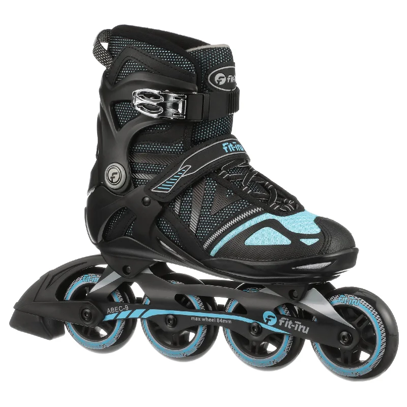 Stylish Inline Skates for Street Skating-Fit-Tru Cruze 84 Blue Womens Inline Skates