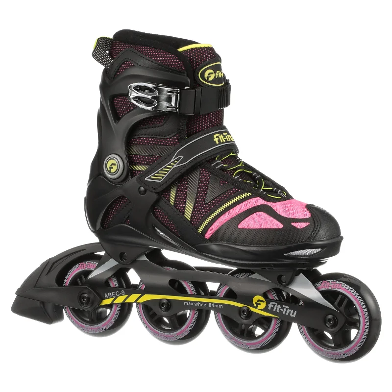 Comfortable Roller Skates for Beginner to Pro-Fit-Tru Cruze 84 Pink Womens Inline Skates