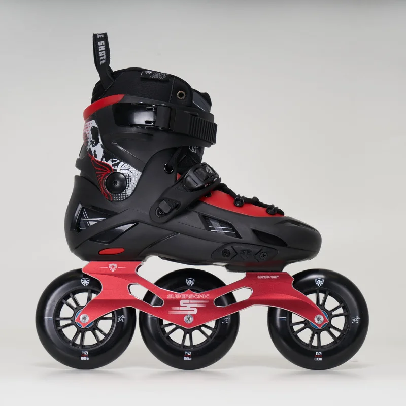 All-Terrain Inline Skates for Outdoor Adventures-Flying Eagle F110H Optimum Inline Skates - Unisex - Black/Red