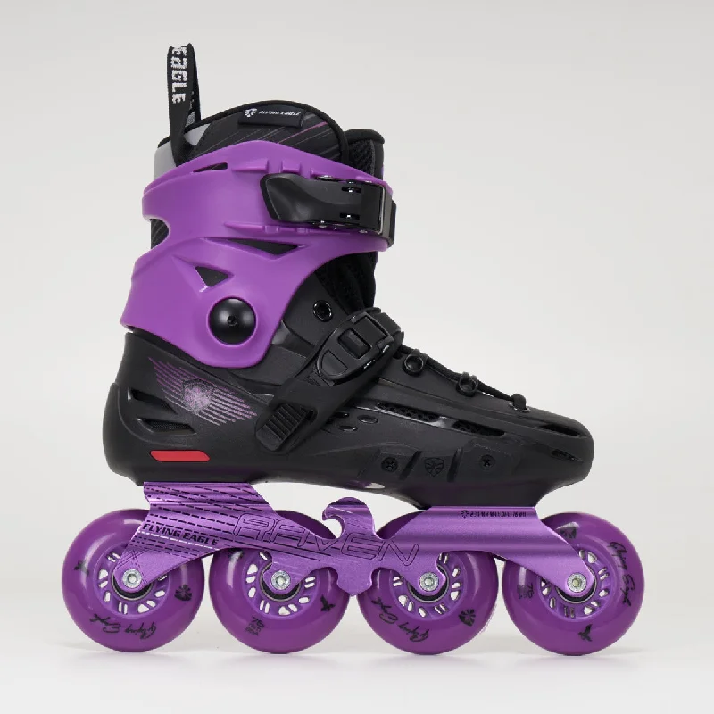 Professional Inline Skates for All Skill Levels-Flying Eagle F4 Raven Inline Skates - Purple