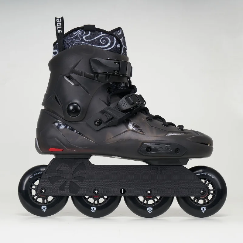 Multi-Purpose Inline Skates for Urban Commuting-Flying Eagle X5D Spectre Inline Skates - Unisex - Black