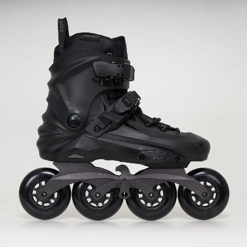 Customizable Ice Skates for Unique Fit-Flying Eagle X7D Reaver 90 Inline Skates - Unisex - Black