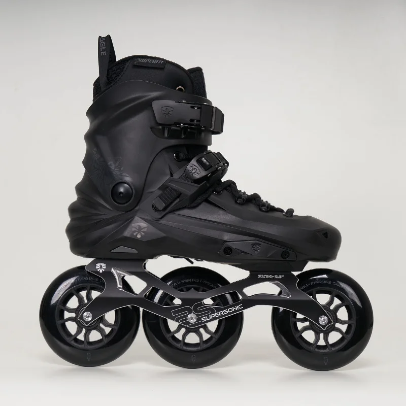 Comfortable Skate Shoes for Casual Riders-Flying Eagle X7T Reaver 110mm Inline Skates - Unisex - Black