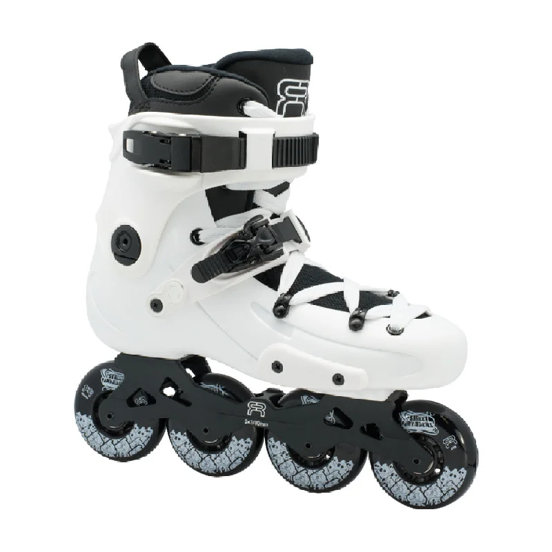 Comfortable Ice Skates for All Skill Levels-FR FR1 80mm Inline Skate White