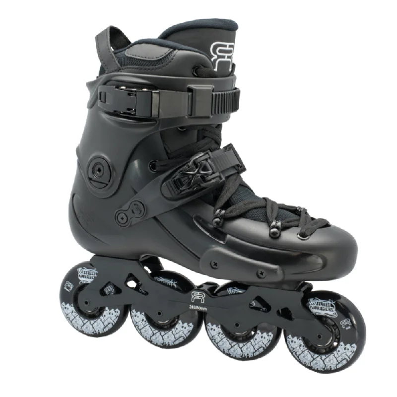 Custom Roller Skates with Customizable Colors-FR FR1 80mm Inline Skate Black