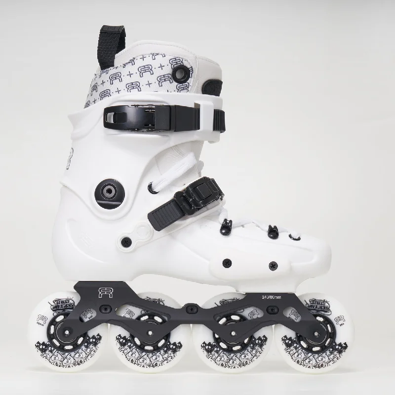 All-Terrain Roller Skates for Outdoor Fun-FR Skates FR1 80 Intuition V.3 - Unisex - White