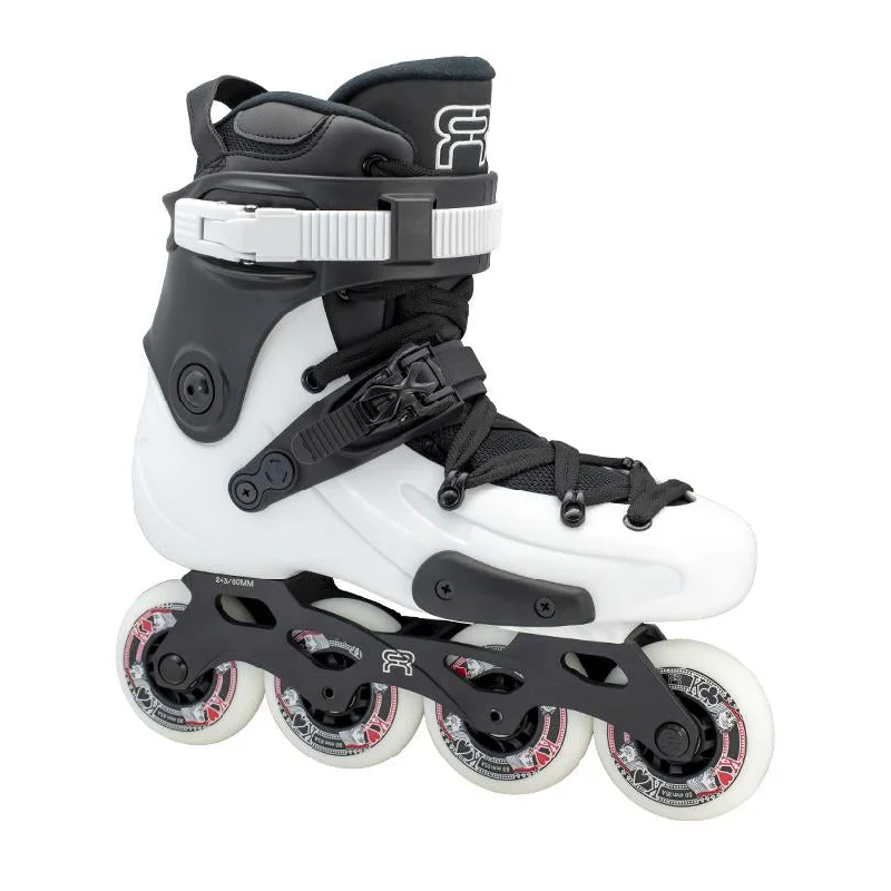 Adjustable Inline Skates for Kids with Safety Features-FR Skates<br>FR3 80 White