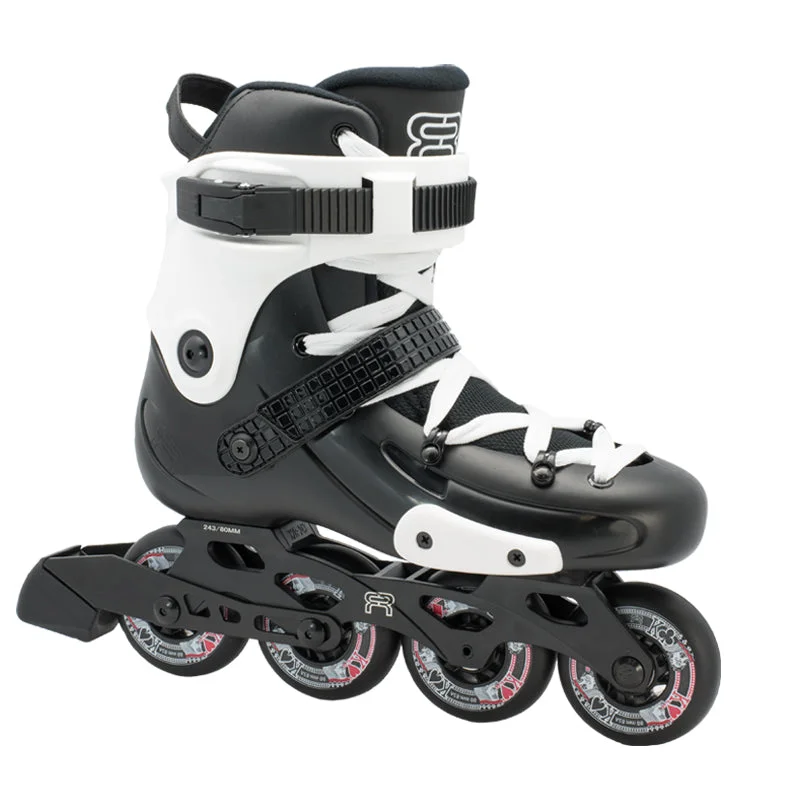 High-Speed Inline Skates for Quick Moves-FR Skates<br>FRW 80 Black/White