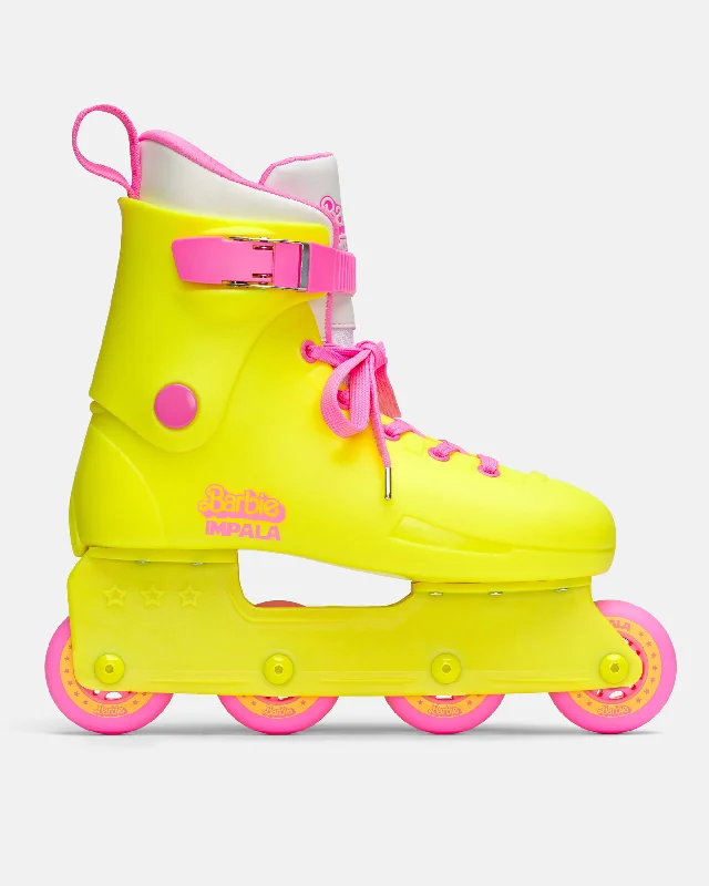 Stylish Skate Shoes with Built-in Wheels-Impala Lightspeed Inline Skate - Barbie Bright Yellow