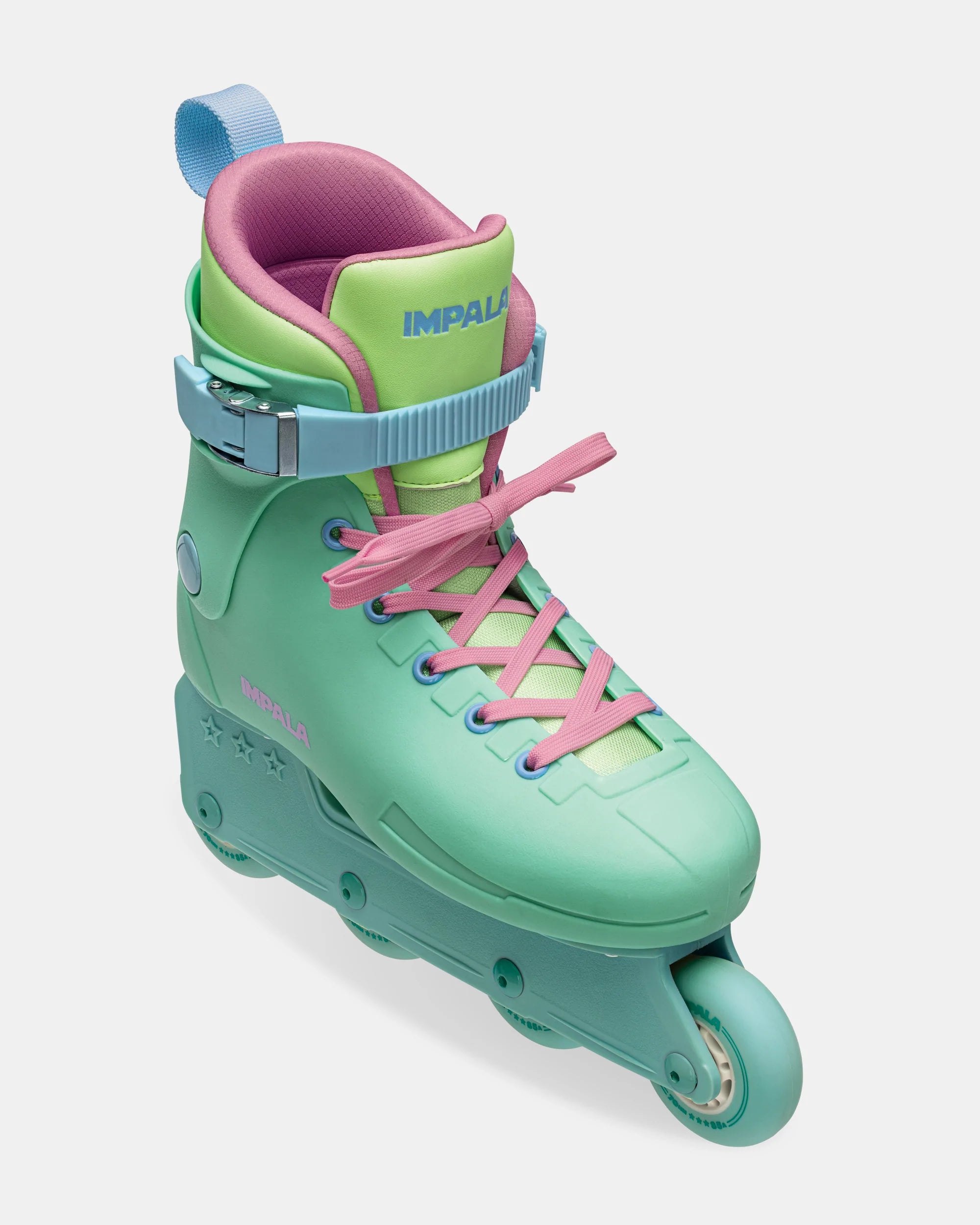 Custom Ice Skates for Personal Fit and Look-Impala - Lightspeed Inline Skate - Teal Dreams