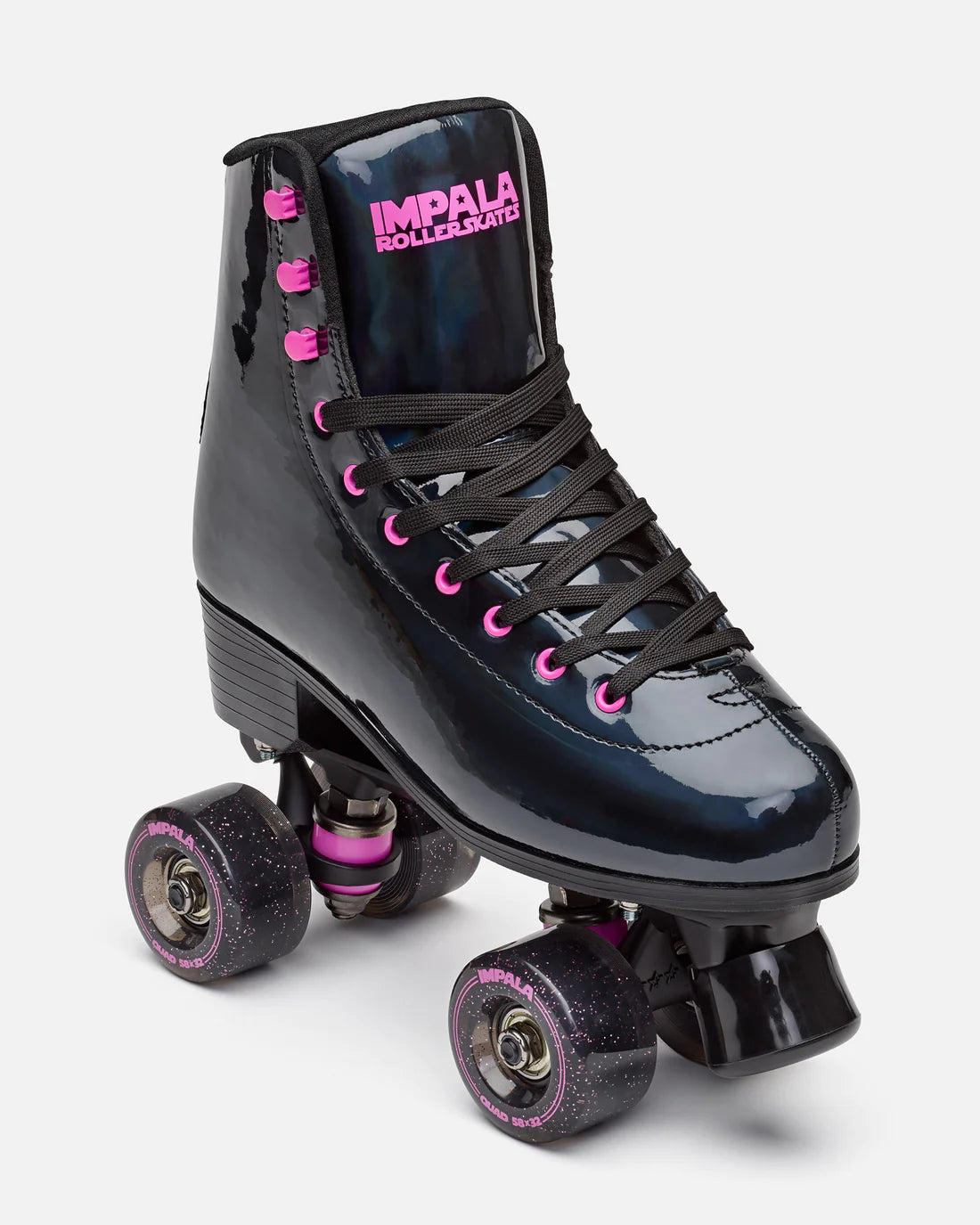 Comfortable Roller Skates for Beginners-Impala Rollerskate - Black Holographic