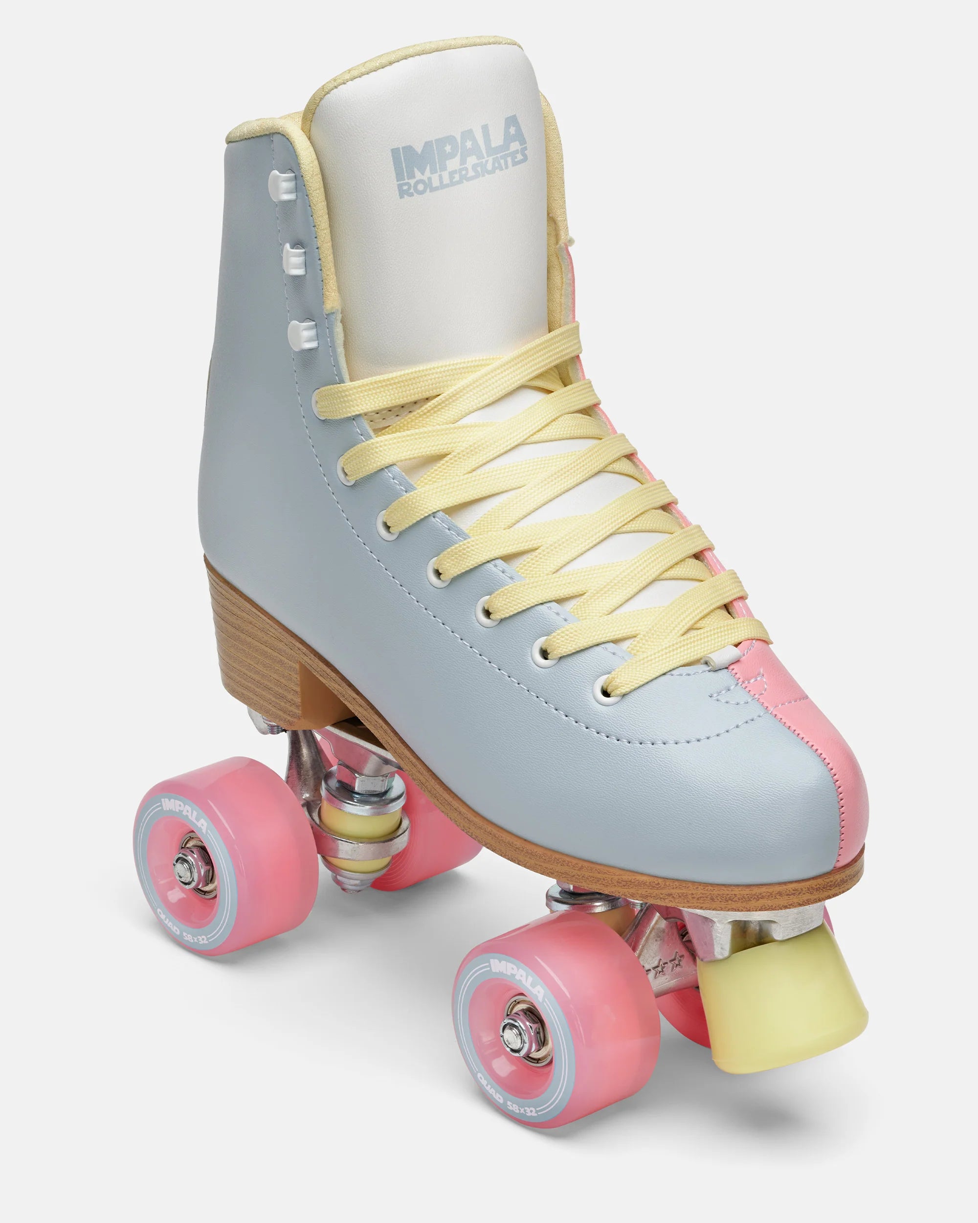 Professional Roller Skates for Tricks and Stunts-Impala Rollerskate - Blue / Pink Split