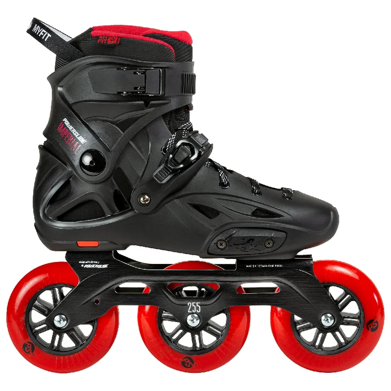 Heavy-Duty Ice Skates for Extreme Cold Conditions-Imperial Black Red 110