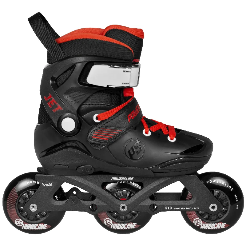 Comfortable Roller Skates for All Ages-Jet Pro Black adj.