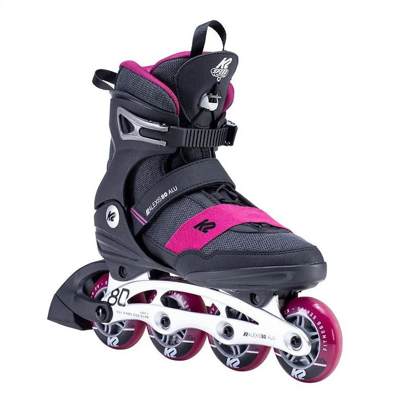 Soft Inline Skates for Comfortable Riding-K2<br>Alexis 80 ALU