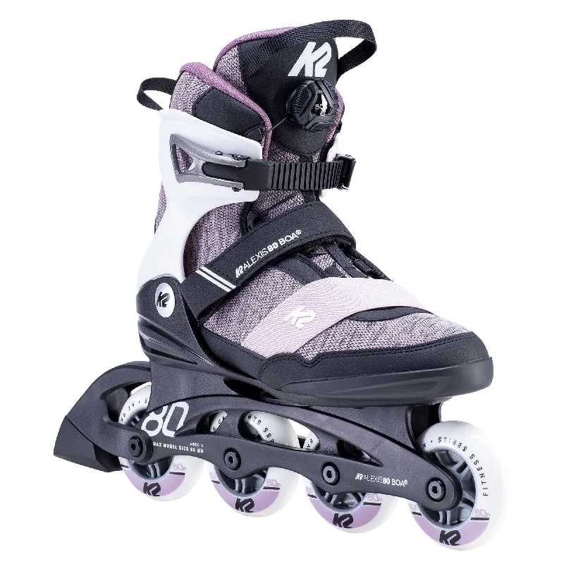 Lightweight Inline Skates for Smooth Rides-K2 Alexis 80 Boa Womens Inline Skates