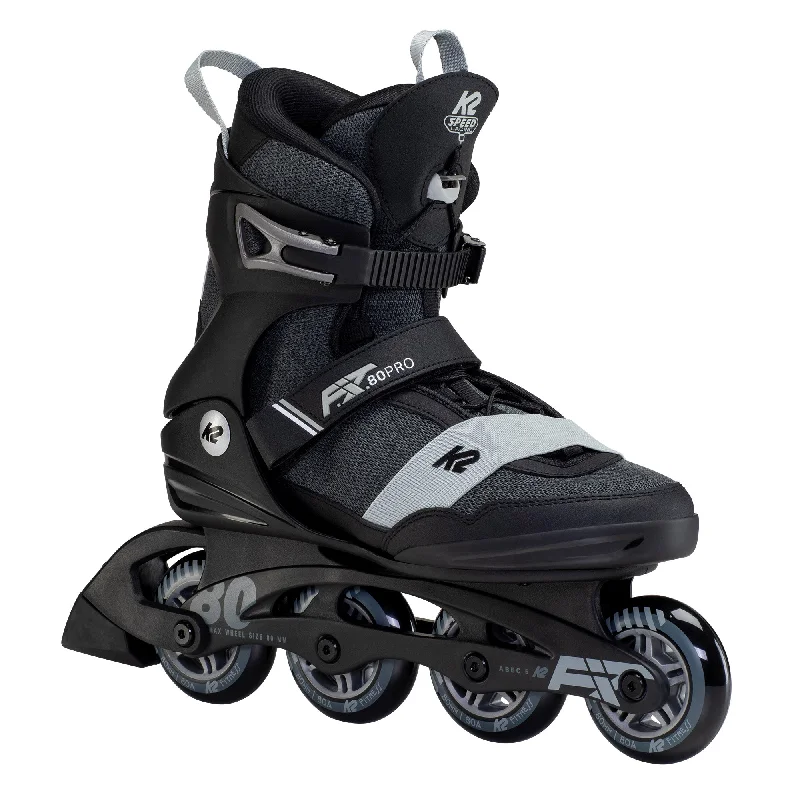 Adjustable Skates for Kids and Adults-K2 F.I.T. 80 Pro Mens Inline Skates - (Size 5 New/Open Box)