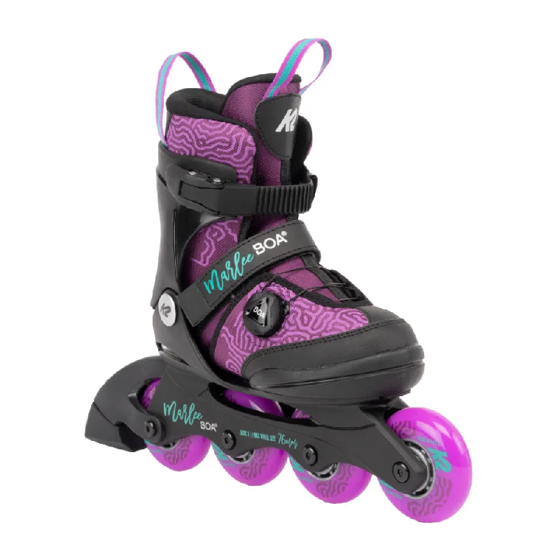 Comfortable Skates for Roller Derby Players-K2 Marlee Boa 22 Junior Inline Skate