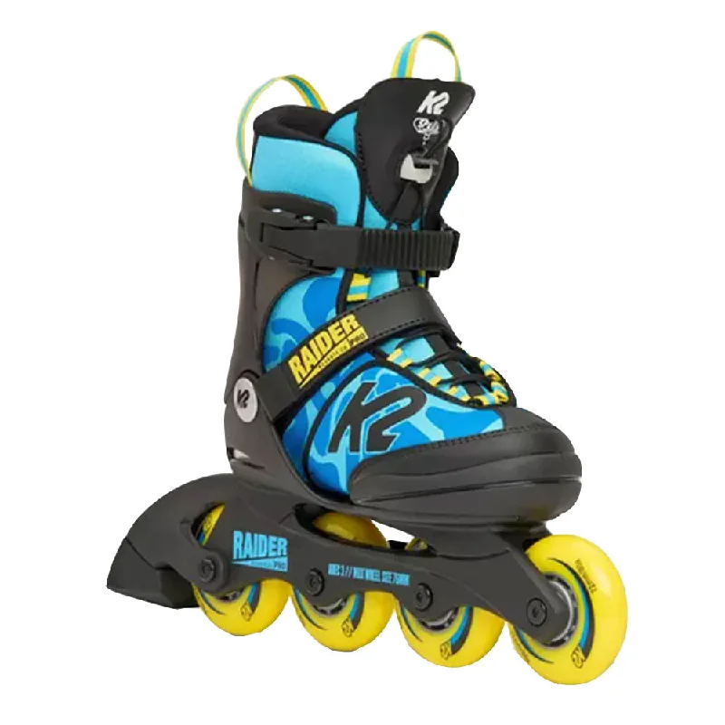 Roller Skates with Bright Colors for Kids-K2 Raider Pro Boys Adjustable Inline Skates