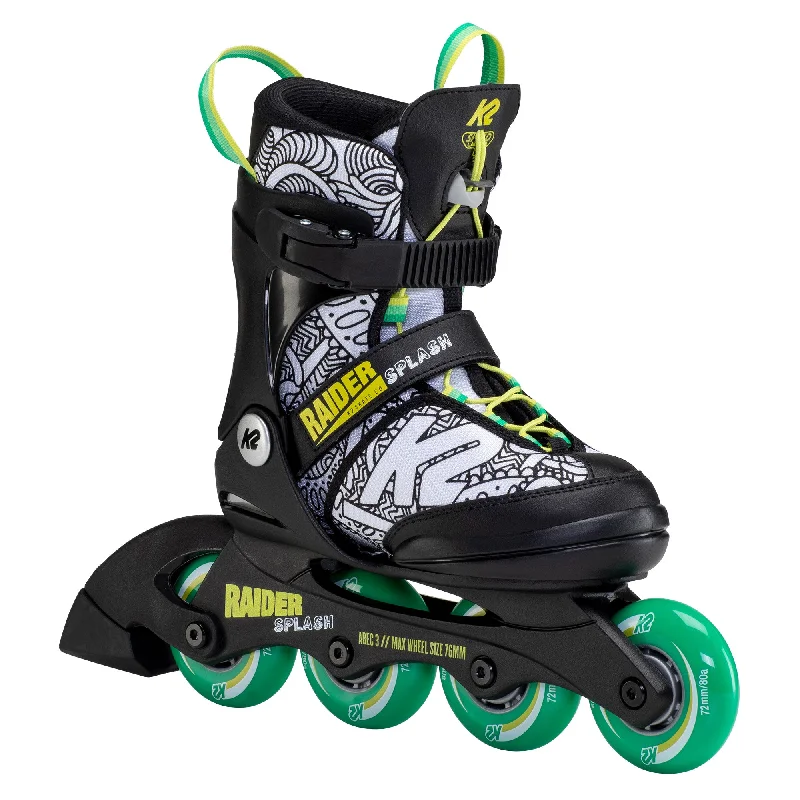 Adjustable Inline Skates for Versatile Use-K2 Raider Splash Adjustable Boys Inline Skates