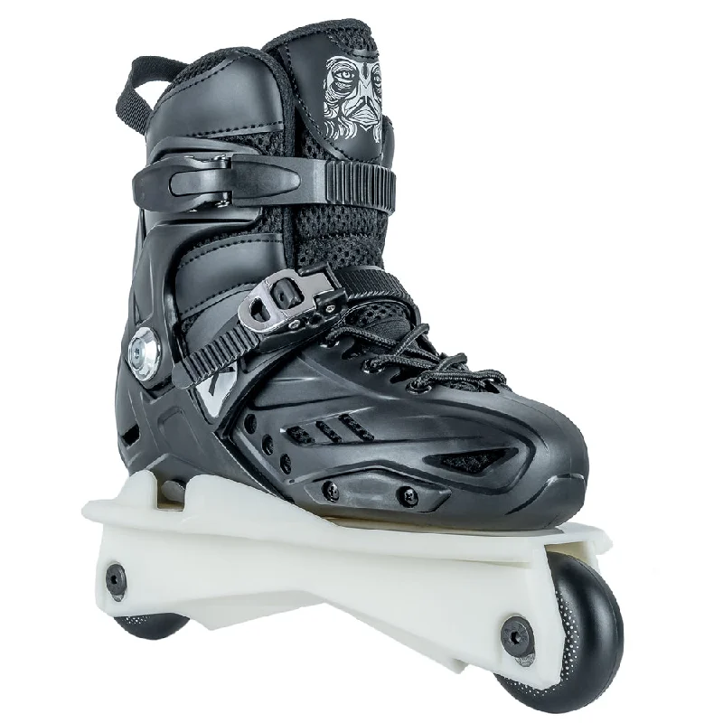 Premium Inline Skates for Performance Skating-Kaltik Black Nylon Free V2 Skate