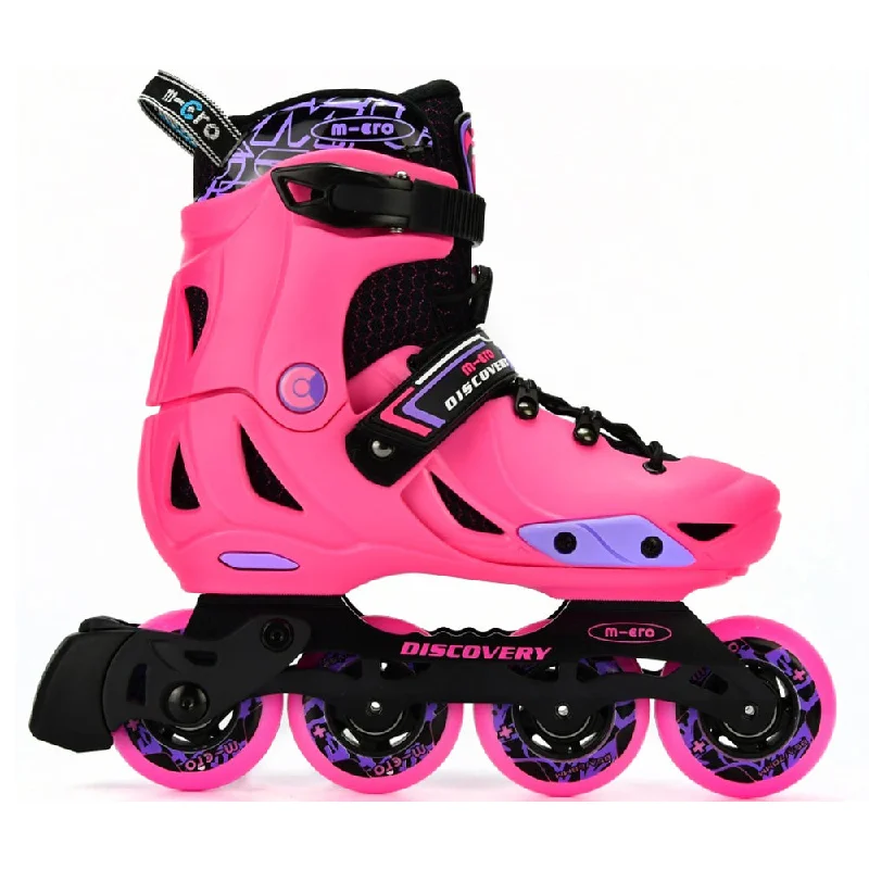 Multi-Purpose Inline Skates for Urban Commuting-Micro Discovery Pink Adjustable Kids Inline Skates (Display Model - Out of Box)