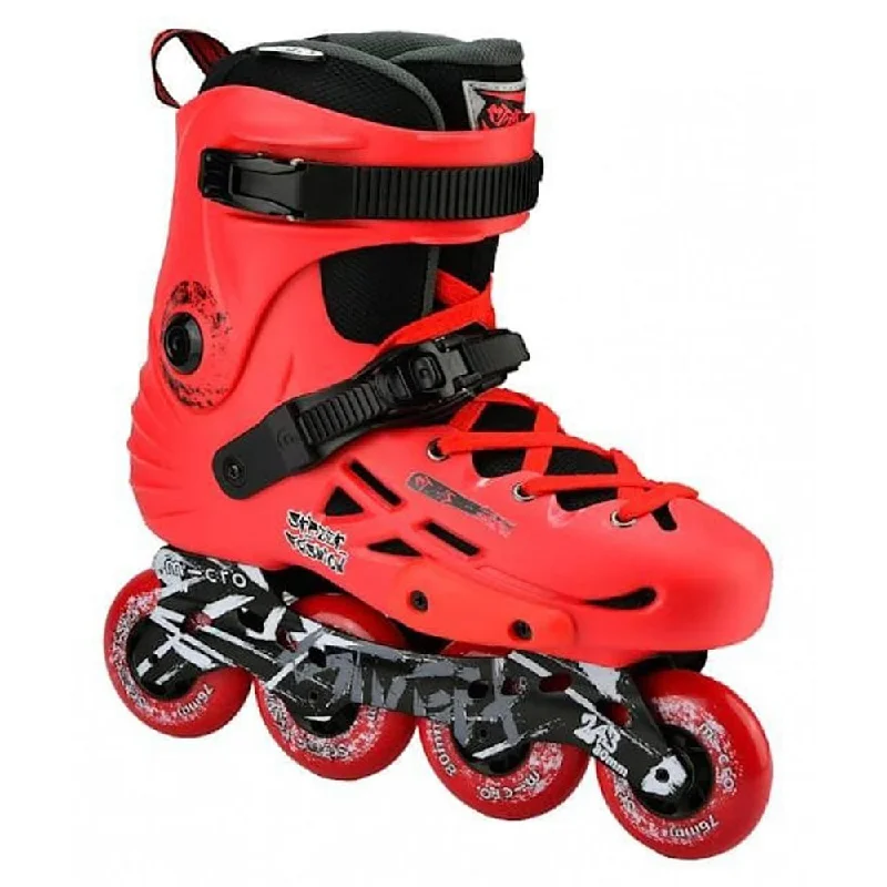 Lightweight Inline Skates for Young Riders-Micro Mt-Plus Red Unisex Urban Skates (Display Model - Out of Box)