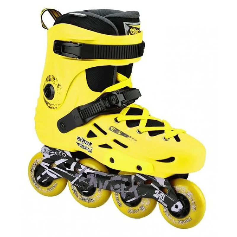 Heavy-Duty Inline Skates for Speed and Agility-Micro Mt-Plus Yellow Unisex Urban Skates (Display Model - Out of Box)