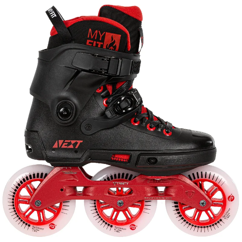 Professional Ice Skates for Smooth Spins-Next Black Red 110