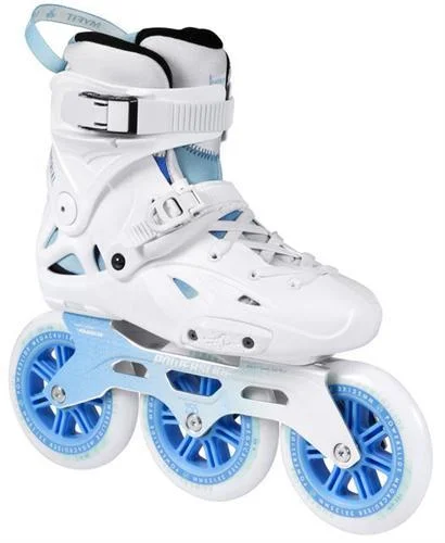 Comfortable Ice Skates for Family Skating Rinks-Powerslide Imperial Mega Cruiser 125 White Inline Skates