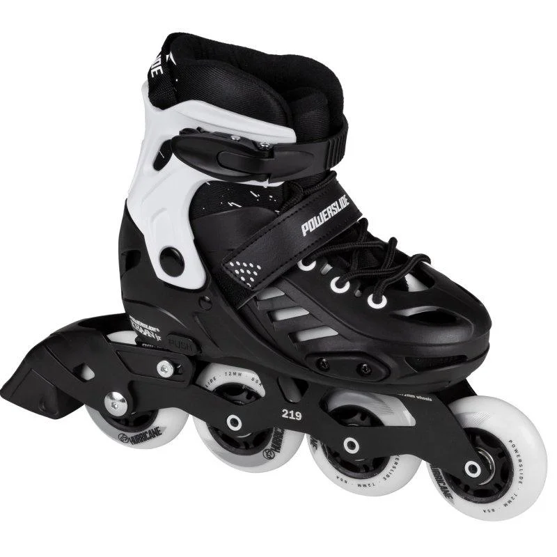 Lightweight Inline Skates for Young Riders-Powerslide Khaan Junior SQD Black Inline Skates