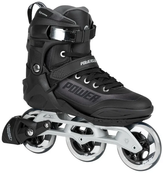 Roller Skates with Soft Wheels for Beginners-Powerslide Krypton Phuzion Chrome 100