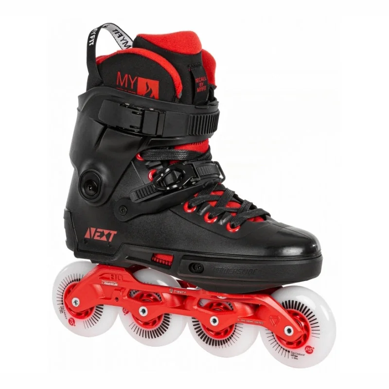 High-Durability Inline Skates for Rough Roads-Powerslide<br>Next Black/Red 80