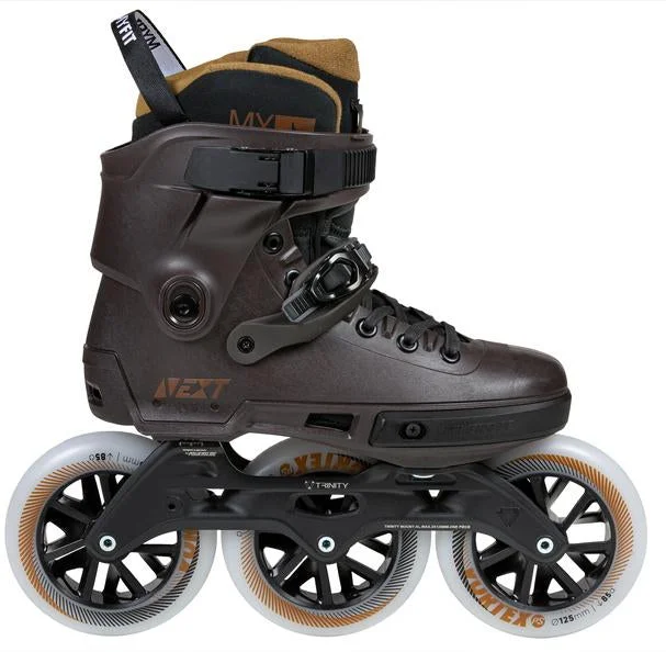 High-Quality Inline Skates for Urban Riders-Powerslide Next Brown 125 Inline Skates