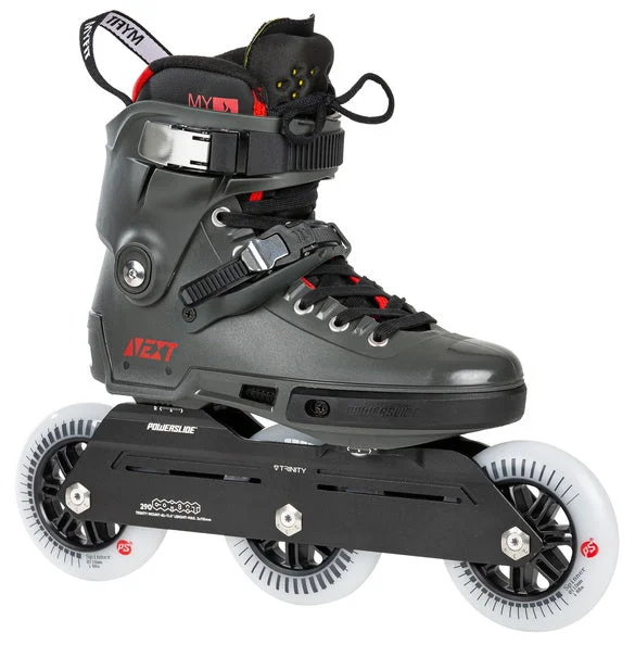 Soft-Boot Inline Skates for Comfort and Flexibility-Powerslide Next Charcoal 110 Inline Skates