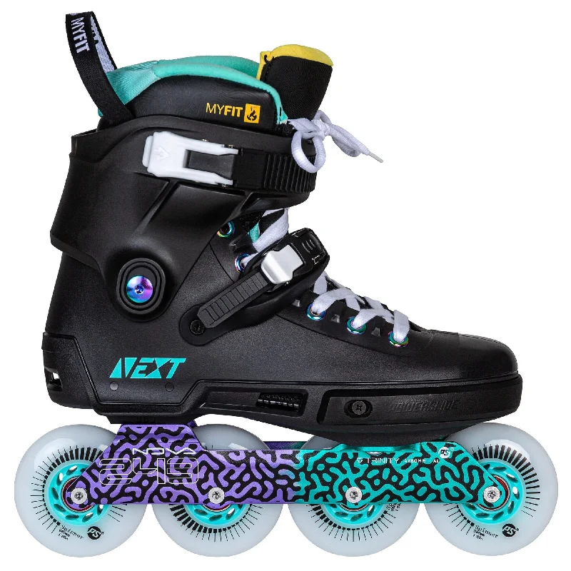 Comfortable Roller Skates for Beginners-Powerslide Next Multicolour 80 Inline Skates