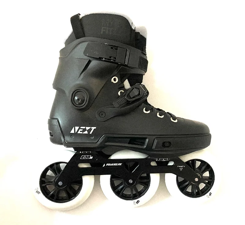 Complete Roller Skate Set for All Riders-Powerslide Next Pro Black 110 Inline Skates