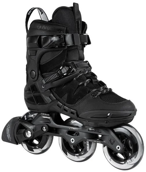 Stylish Inline Skates for Street Skating-Powerslide Phuzion Argon Black 100 Inline Skates