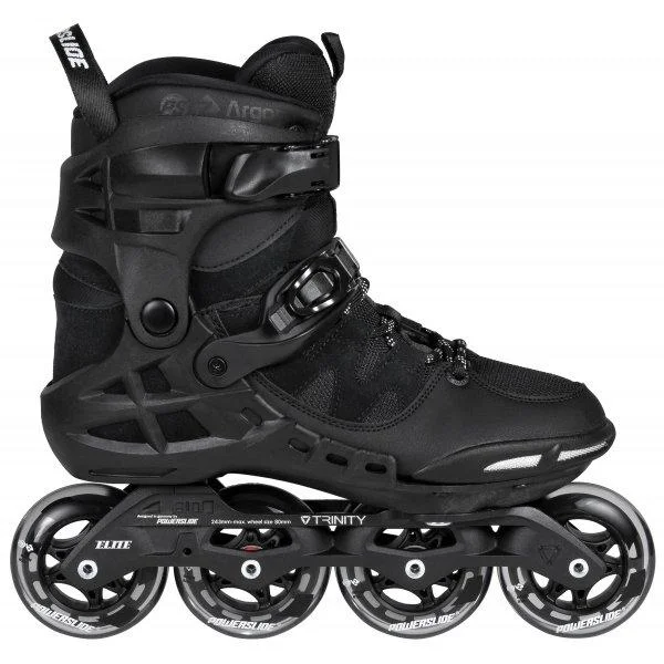 Performance Ice Skates for Figure Skating-Powerslide Phuzion Argon Black 80 Inline Skates