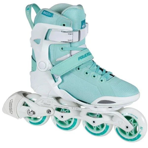 High-Durability Inline Skates for Rough Roads-Powerslide Phuzion SMU Radon Teal 80 Inline Skates