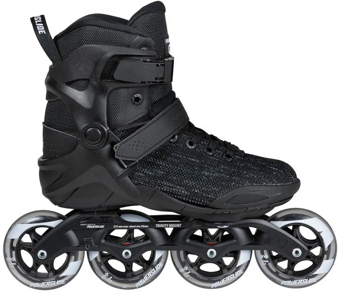 Comfortable Roller Skates for Smooth Rides-Powerslide Phuzion Xenon Mens Black 90 Inline Skates