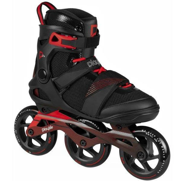 High-Speed Inline Skates for Competitive Racing-Powerslide - Playlife GT 110 (Black)