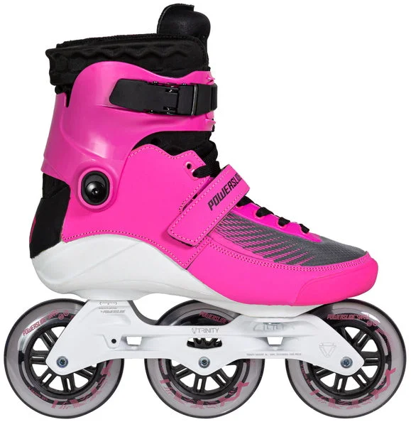 Soft-Boot Inline Skates for Comfort and Flexibility-Powerslide Swell 100mm Electric Pink Inline Skates