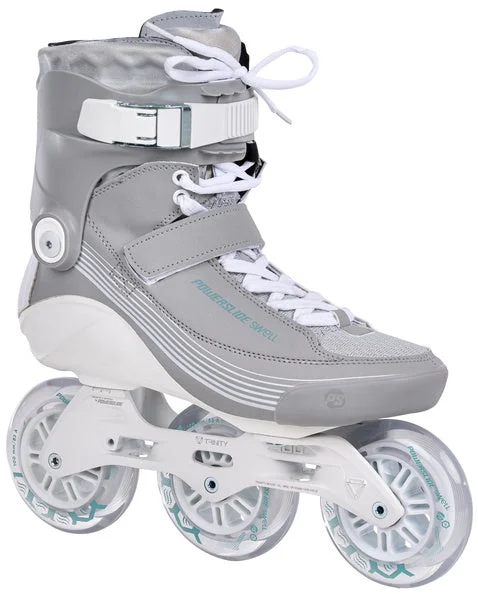 Adjustable Inline Skates for Family Fun-Powerslide Swell 100mm Glacier Lake Inline Skates